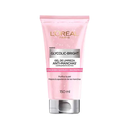 Gel Limpiador Oreal Glycolic Bright Anti Manchas 150ml