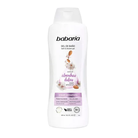 Gel Bano Babaria Almendras Dulces 600ml