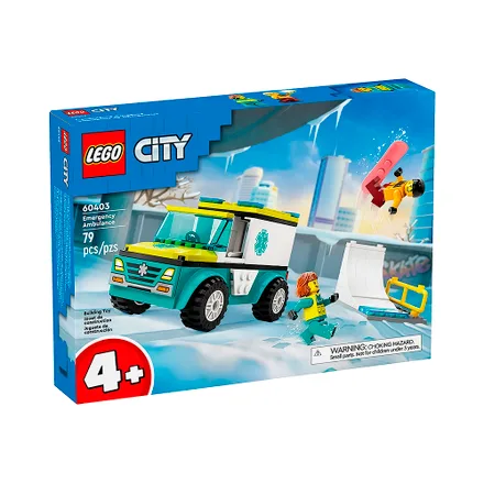 Juguete Construccion Lego City Emergency Ambulance 79 Piezas