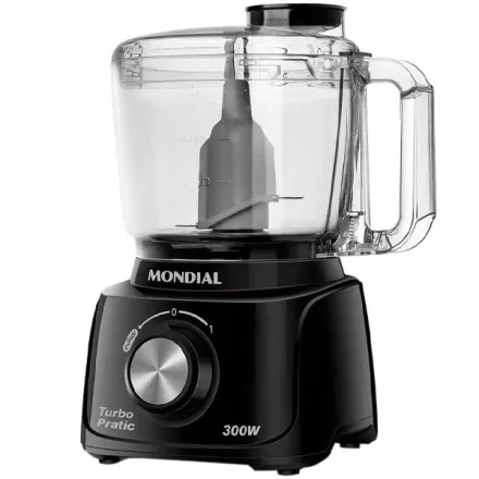 Mini Processador Alimentos Mondial Turbo Pratic Mp 16 Preto 500ml