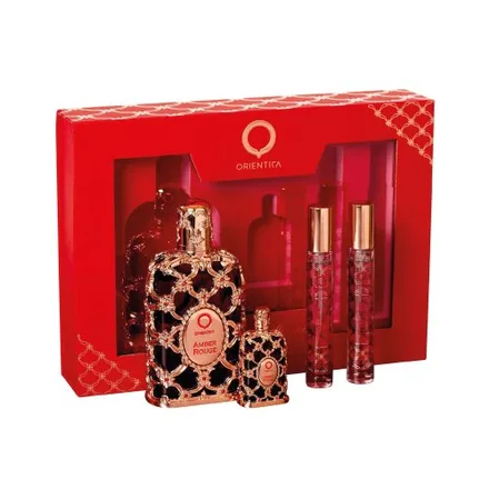 Gift Set Orientica Amber Rouge Unissex EDP • Agatres