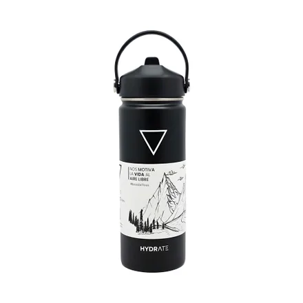 Botella Hydrate 500 Negro 530ml