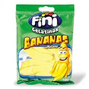 Bala Gelatina Fini Banana 80g
