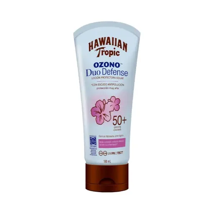 Protector Solar Hawaiian Tropic Ozono Duo Defense Spf 50 Plus 180ml