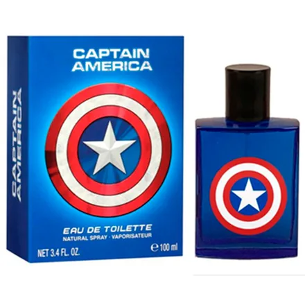 Perfume Marvel Capitao America Eau Toilette Masculino 100ml