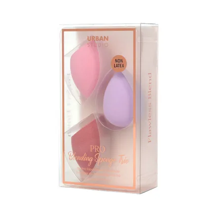 Set Esponja Maquillaje Cala Urban Pro Blending Trio 3 Piezas