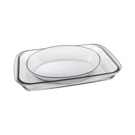 Set Asaderas Vidrio Marinex Gd 61 4 2 Piezas