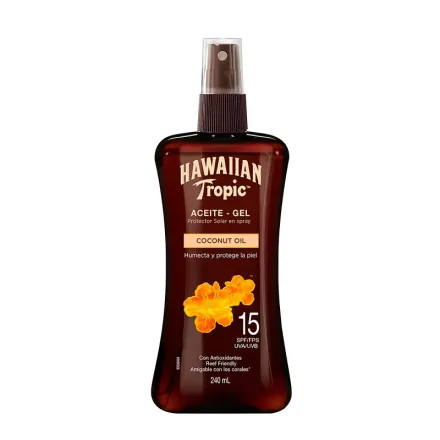 Hawaiian Tropic Protector Solar Aceite Gel Spray Spf 15 240ml