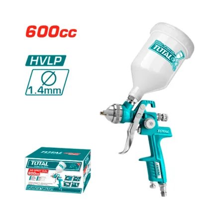 TOTAL PISTOLA DE PINTURA TAT10601 HVLP 600CC