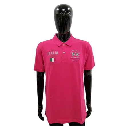Camiseta La Martina Polo Masculino Eq 03 Italia Volcano