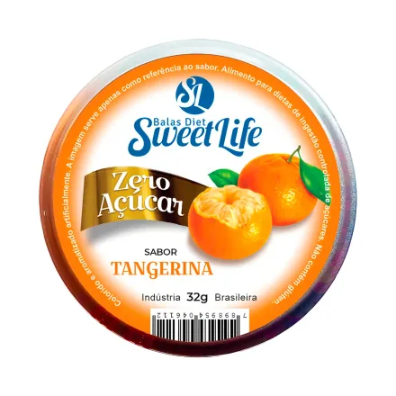 Caramelos Sweet Life Sabor Mandarina Zero Azucar 32g