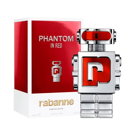 Perfume Rabanne Phantom In Red Parfum Elixir Masculino 100ml