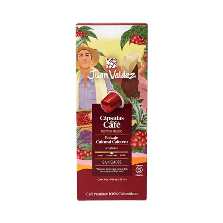 Cafe En Capsula Juan Valdez Paisaje Cultural Cafetero 8 45 Gr