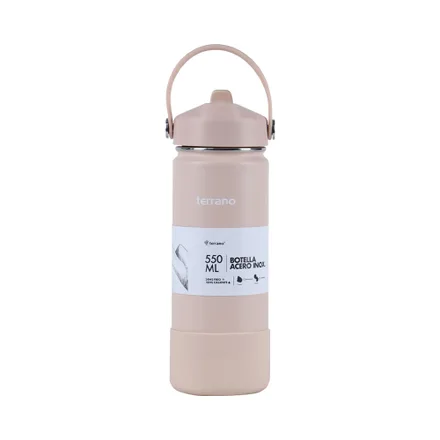 Botella Termica Terrano Bota Pico Rosa 550ml