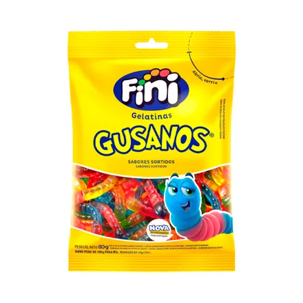 Gomitas Fini Gusanos 80 Gr