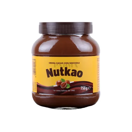 NUTKAO CACAO SPREAD WHIT HAZELNUTS 750GR