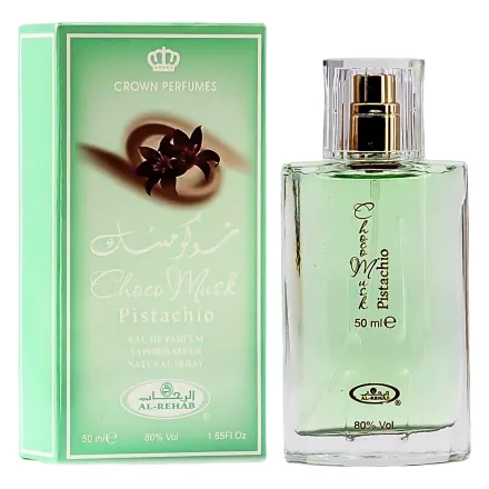 Perfume Al Rehab Chocomusk Pistachio Eau Parfum Unissex 50ml