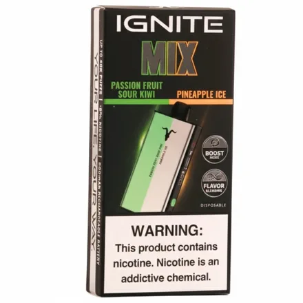 Vaper Desechable Ignite Mix 40000 Puffs - PineApple Ice/Passion Fruit Kiwi