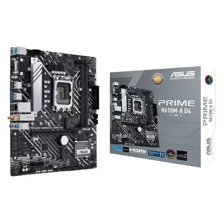 Placa Mae Prime D4 Socket Lga 1700 Chipset H610 Ddr 4 Atx