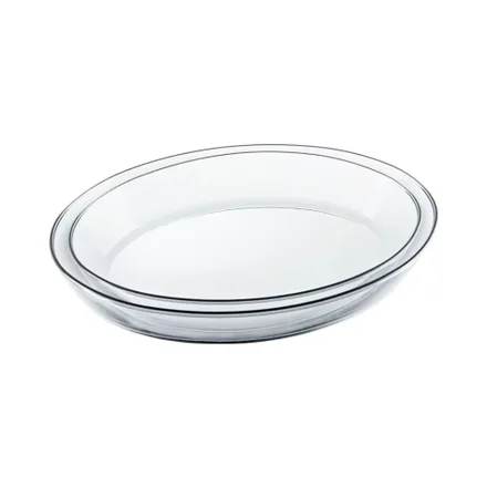 Set Asaderas Vidrio Marinex 2 Piezas