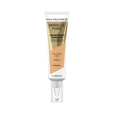 Base Maquillaje Max Factor Miracle Pure 44 Warm Ivory 30ml
