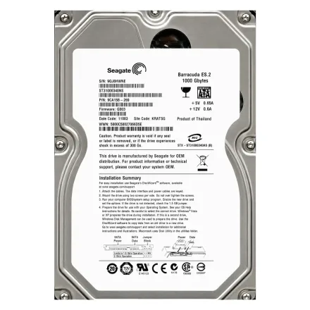 Seagate Barracuda Pull Sata 2 1TB