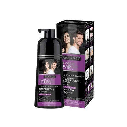 Morfose Hair Color Shampoo Natural Black 420ml