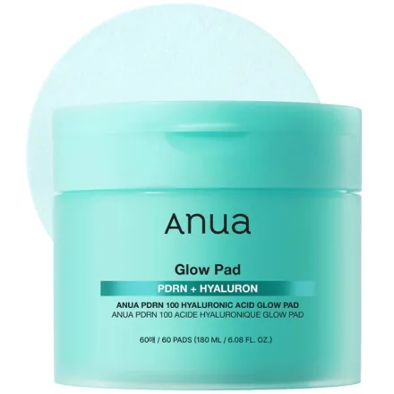 Almofadas Tonicas Anua Pdrn 100 Hyaluronic Acid Glow Pad 60