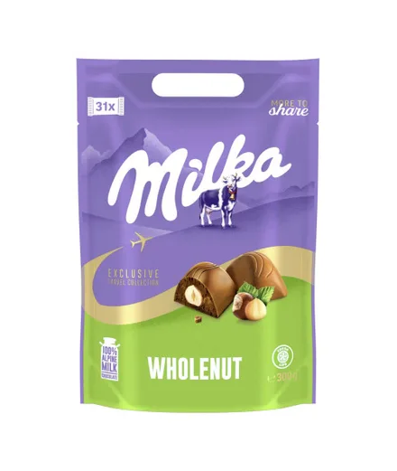Chocolate Milka Exclusive Wholenut 300g