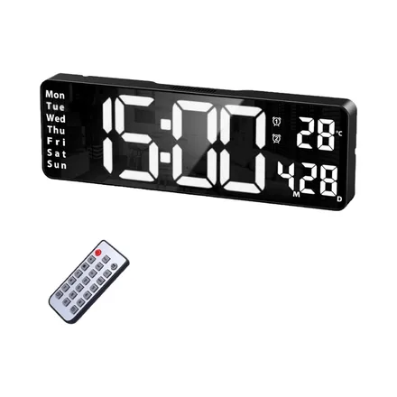 SATELLITE RELOJ DE PARED DIGITAL AC-T6814 WHITE