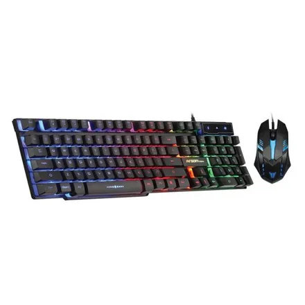 ARGOM TECLADO + MOUSE ARG-KB-2051BK RGB GAMING INGLES NEGRO