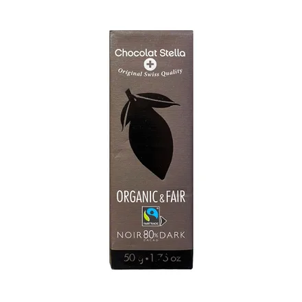 Chocolate Stella Organic Fair 80 Cacao 50 Gr