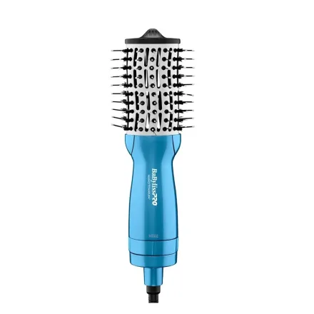 Escova Secador Babylisspro HOT AIR Styling Brush Nano Titanium Azul 220V
