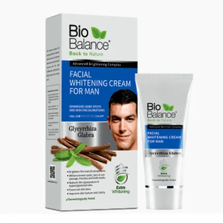 Bio Balance Men Crema Clareadora Facial Whitening Spf 30 60ml