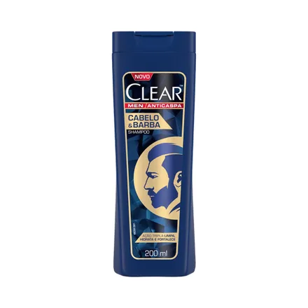 Shampoo Clear Men Anticaspa Cabello Barba 200ml