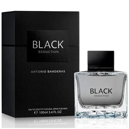 Perfume Antonio Banderas Seduction In Black Eau Toilette Masculino 100ml