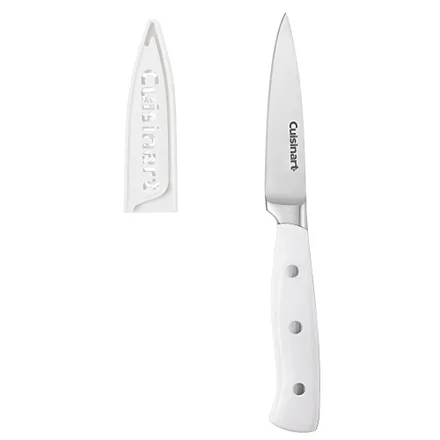 Faca de Descascar Legumes Cuisinart TRCW-H3PRC 9CM Com Protetor de Lâmina – Branco Fosco