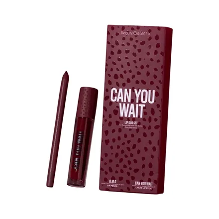 Set Cosmeticos Beauty Creations Lip Duo Can You Wait 2 Piezas