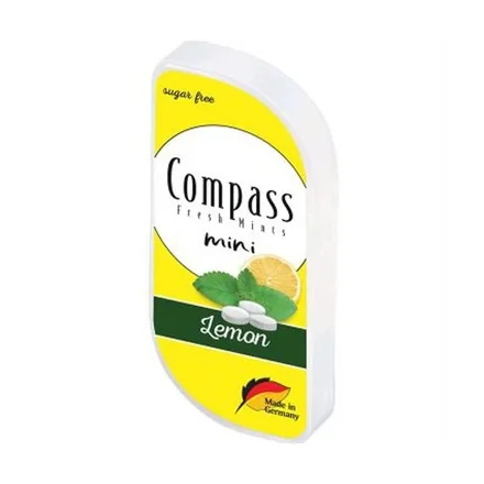 PASTILLAS COMPASS SIN AZUCAR SABOR A LIMON 7G