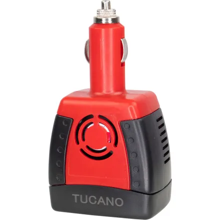 Inversor de Voltaje Tucano para Auto 12V 110V/60Hz 150W - Red/Black