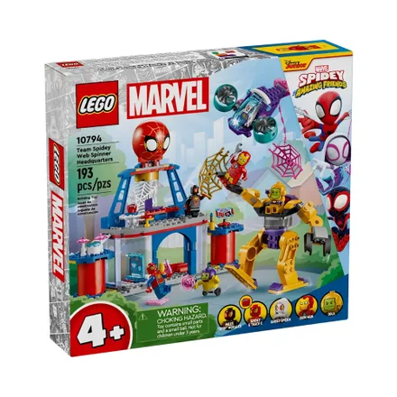 Juguete Construccion Lego Teamn Spidey Web Spinner Headquarters 193 Piezas