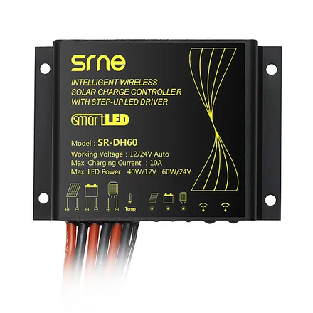Solar Pwm 10A Controlador Sr DH60