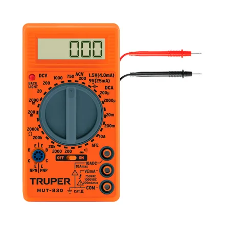 Multimetro Digital Escolar Truper Mut 830