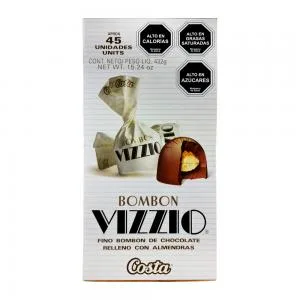 Bombom Costa Vizzio Recheio Amendoa 432g
