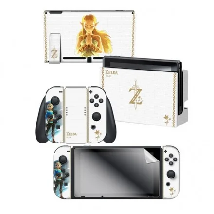 Adesivo Nintendo Switch Zelda Princess 3 Adesivos