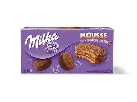 Alfajores Milka Caja 6 Mousse