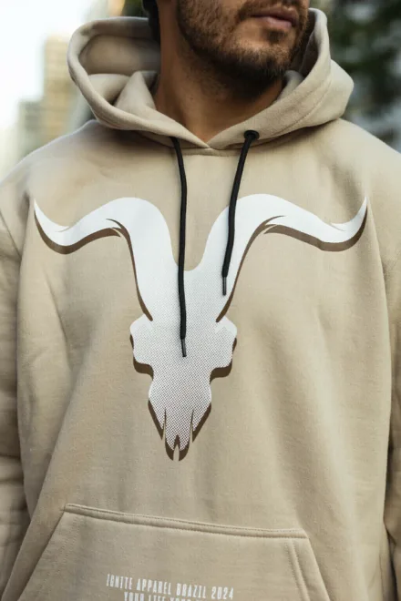 IGNITE MOLETOM LOGO FRT MASCULINO 71001 (T) G BEIGE