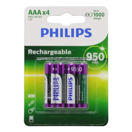 Pilha Aaa Recarregavel A95 97 4