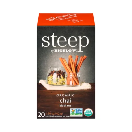 Te Bigelow Steep Organic Chai 20
