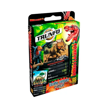 Juego Cartas Grow Super Triunfo Dinosaurios 2 3113